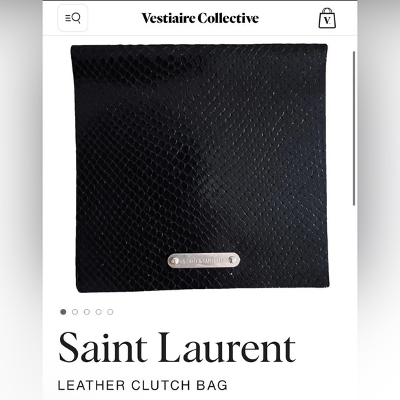 Saint Laurent Leather Card Holder Passport Cover - Picture 1 of 7